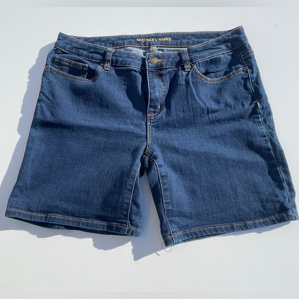 Michael Kors Dark Blue Jean Shorts Size 8